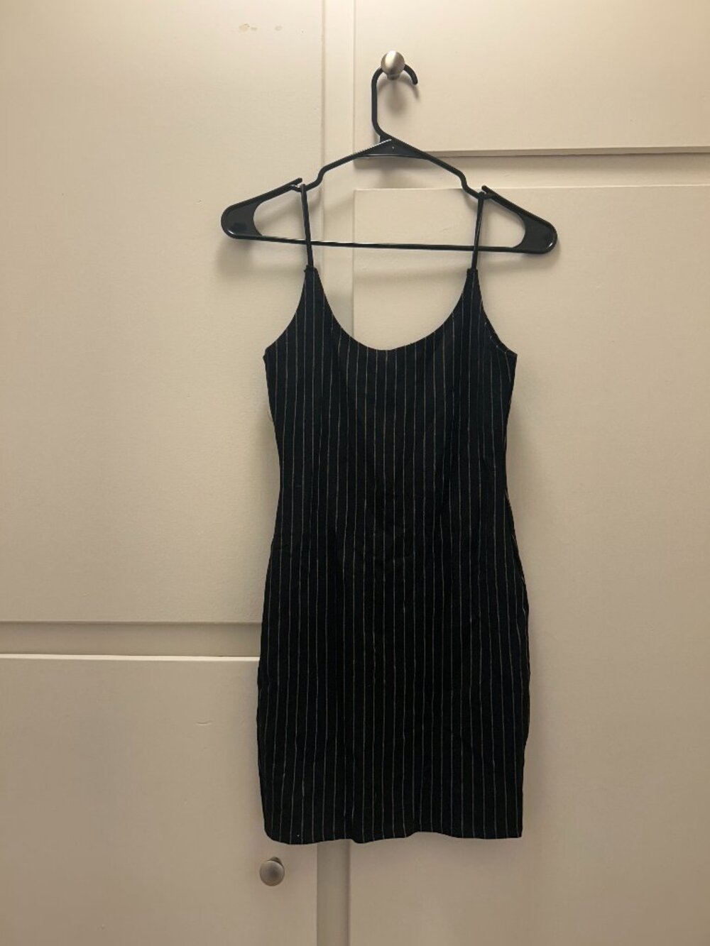 Women's Small Mind Code Pinstripe Mini-dress